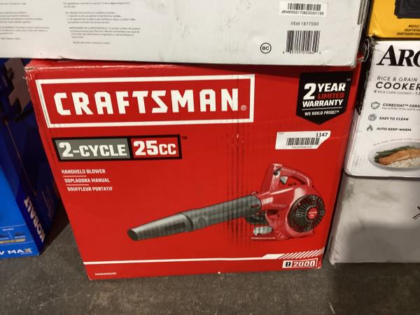 Lot # 1147 Craftsman 200 Mph Handheld Leaf Blower $149