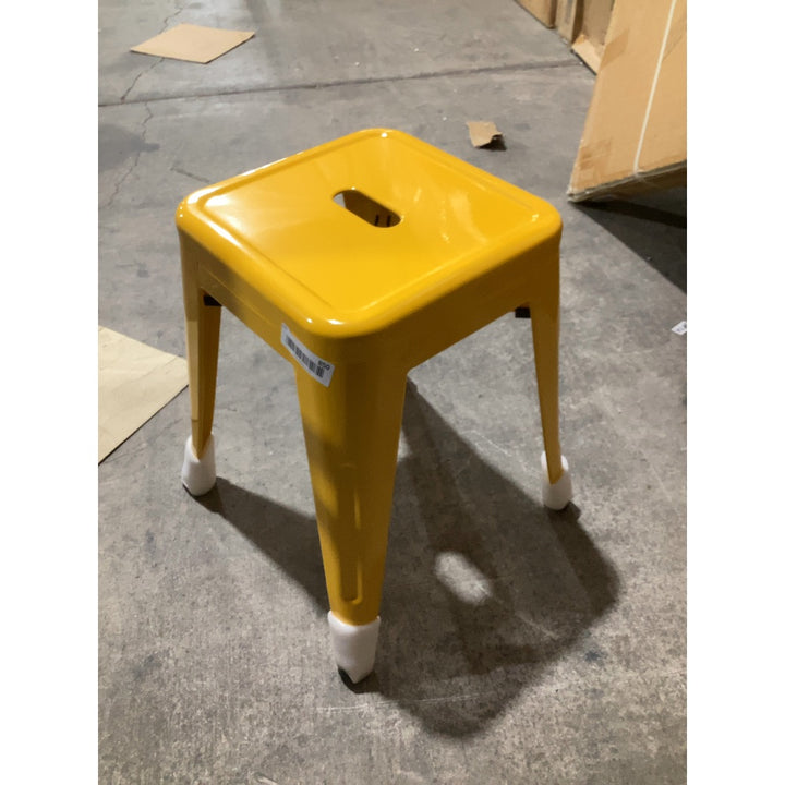 Lot # 850 Yellow Metal Stool $45.00