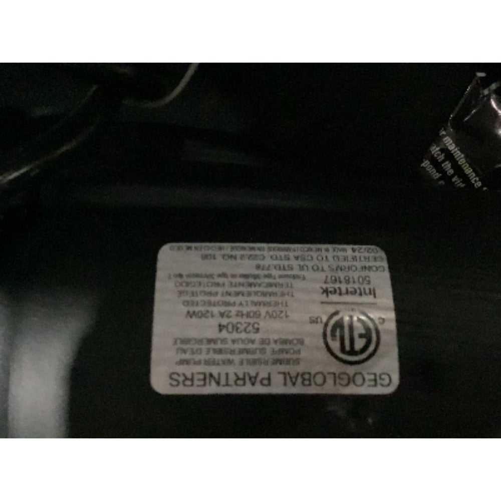 Lot # 646 GEOGLOBAL PARTNERS Water Pump 52304 - $60.00