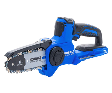 Lot # 831 Kobalt 24V Max Brushless 6in Pruning Saw Kit $189
