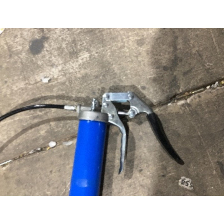 Lot # 662 Blue Lever-Action Grease Gun Model 16 $25