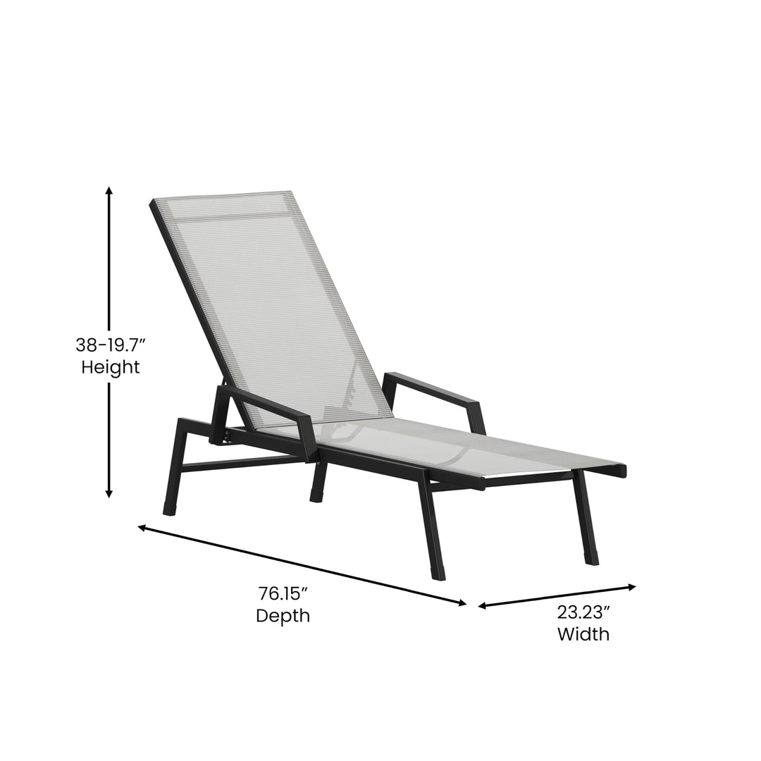 Lot # 2096 Flash Furniture 2096 Patio Lounge Chair $113.43