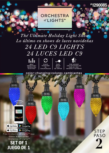 Lot # 553 Gemmy Multicolor LED Gemmy Orchestra Lights $45