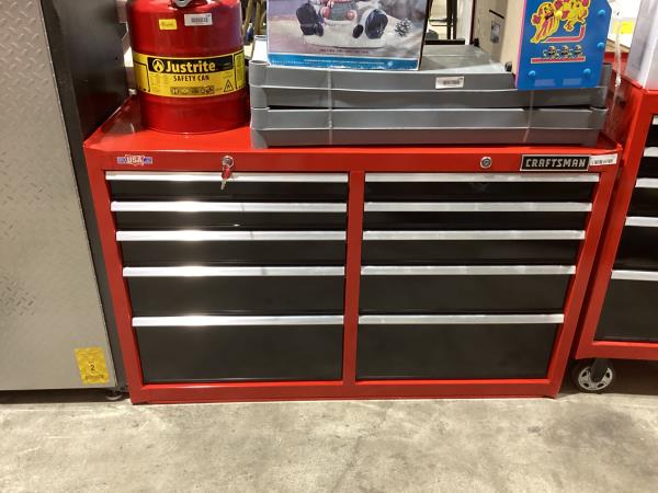 Lot # 3 craftsman 10 drawer tool chest $449