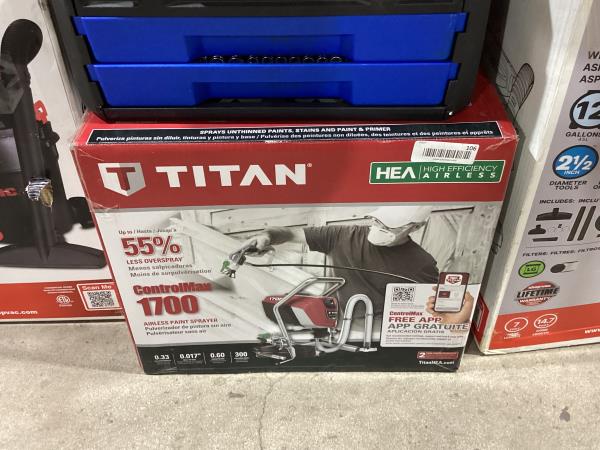 Lot # 106 TITAN 1700 High Airless Paint Sprayer $471