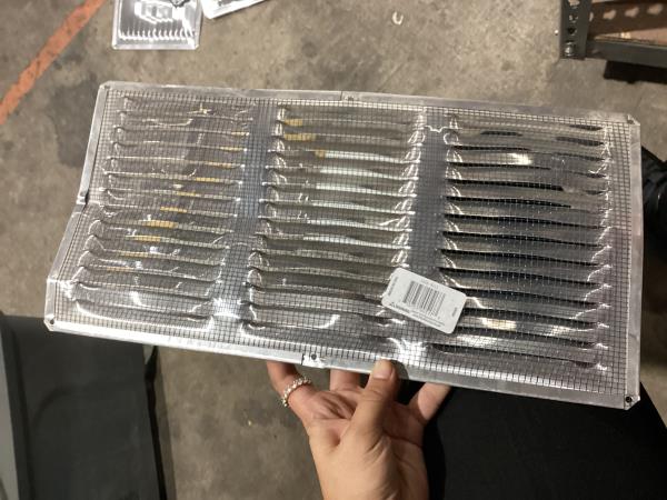 Lot # 178 Air Vent 8 in. H X 16 in. L Mill Aluminum Undereave Vent