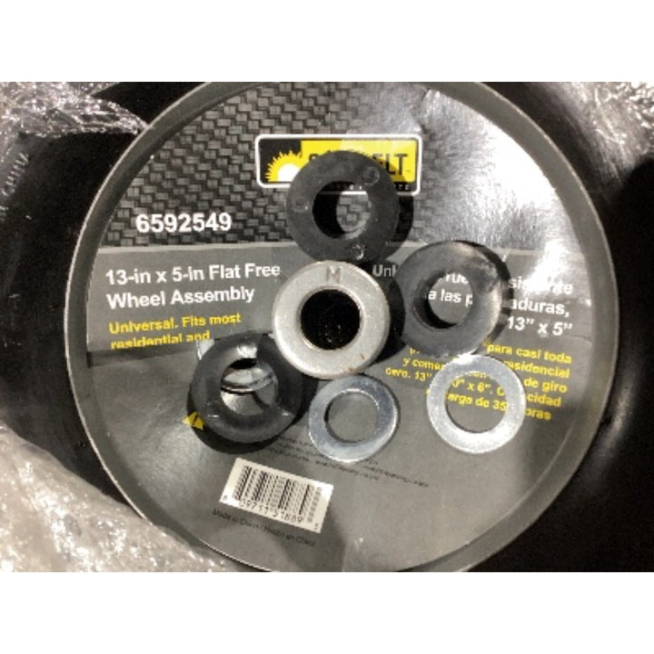 Lot # 681 Shultzelt 13x5 Flat Free Wheel Assembly $45