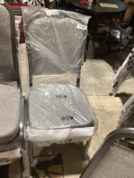 Lot # 2184 Advantage Charcoal Grey Crown Back Banquet Chair (CBBC-109)