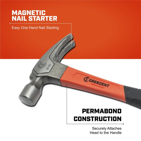 Lot # 1214 Crescent - Hammer,Fiberglass,Reg,Rip,16Oz $29