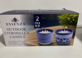 Lot # 1405 Essenza Outdoor Citronella Candle 2 Pack