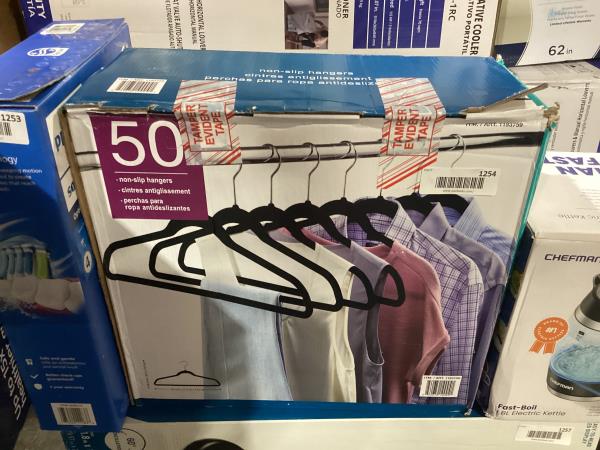 Lot # 1254 Flocked Hangers 50pk $25