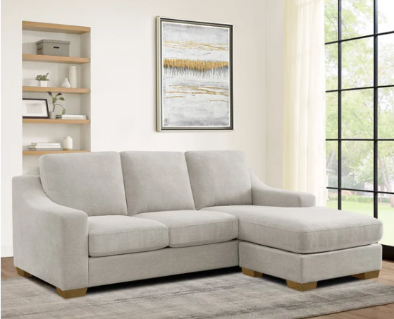 Thomasville Dillard 2-piece Fabric Sofa with Reversible Chaise