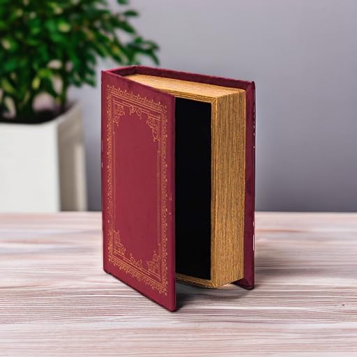 Lot # 959 Vintiquewise Book Trinket Box Red $14