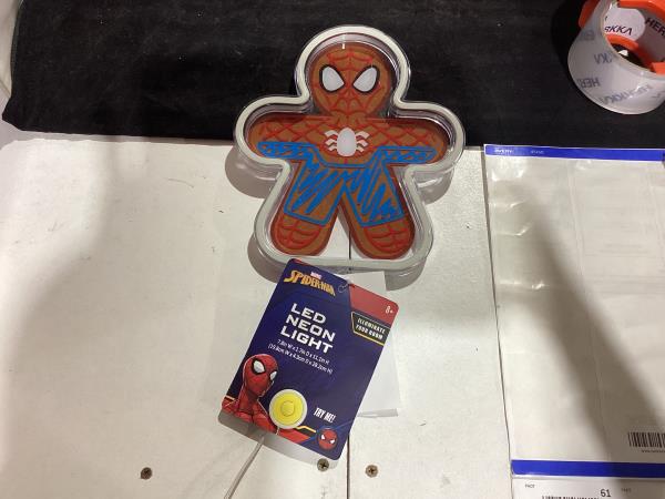 Lot # 59 Idea Nuova spider man LED Neon Christmas Light