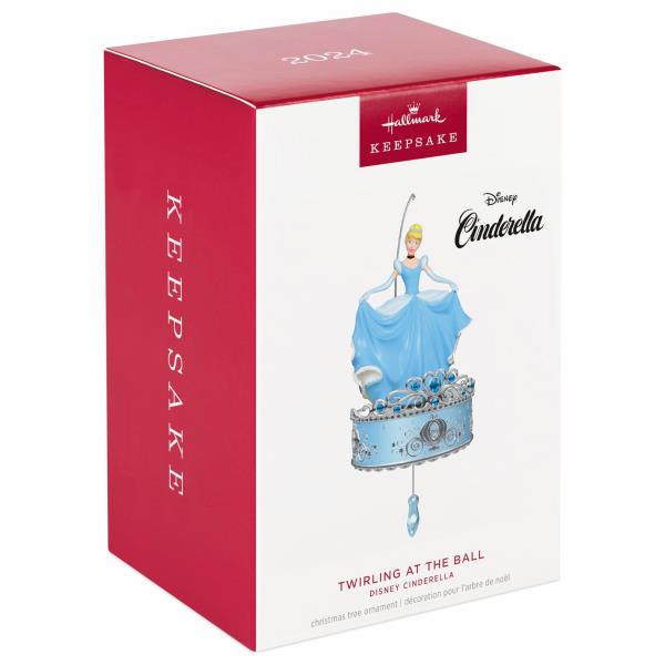 Lot # 383 Hallmark Keepsake Disney Princess Christmas Ornament 2024, Cinderella Twirling at the Ball