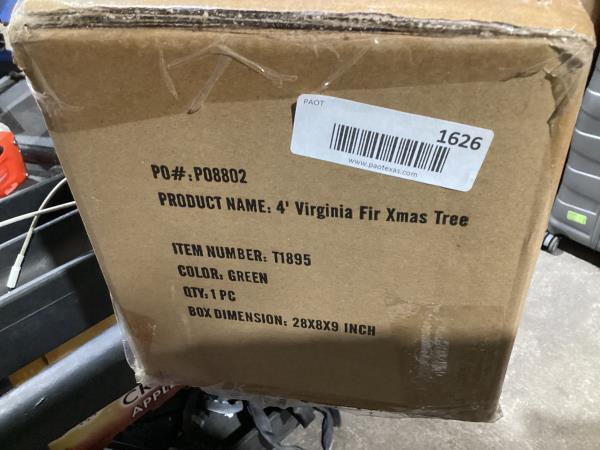 Lot # 1626 Nearly Natural 4ft. Virginia Fir Artificial Christmas Tree with 100 Clear Lights and 223 Bendable Branches