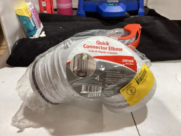 Lot # 419 Imperial | 4-in X 4-in Plastic Round Duct Elbow