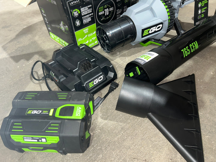 EGO 56-volt 765-CFM 200-MPH Battery Handheld Leaf Blower 5 Ah (Battery and Charger Included) (Used)