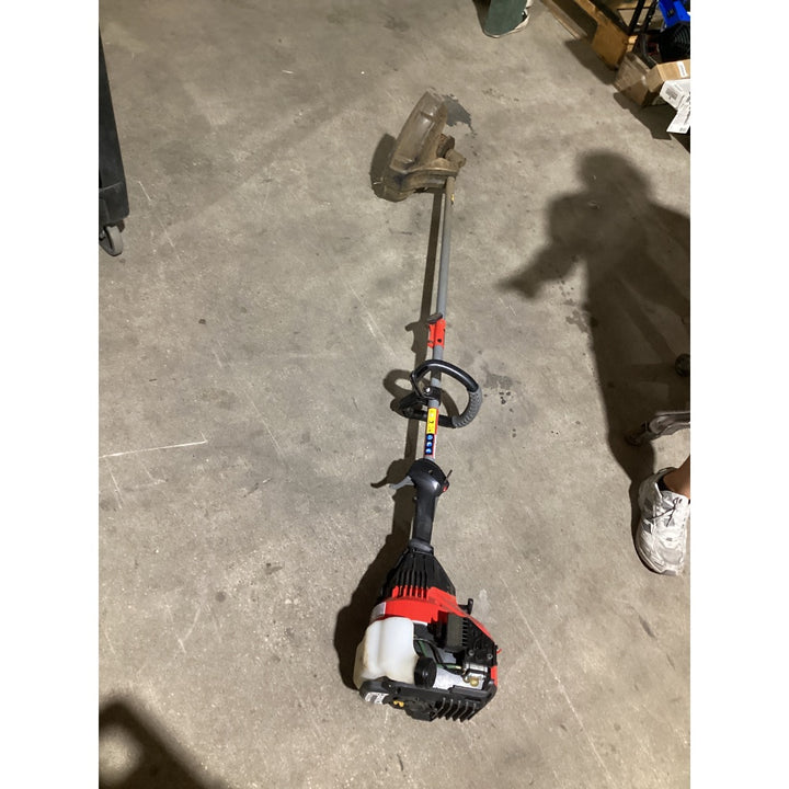 Lot # 1436 Ryobi Gas Straight Shaft String Trimmer - 2-Cycle Engine, Trimmer Head, D-Handle, Red and Black