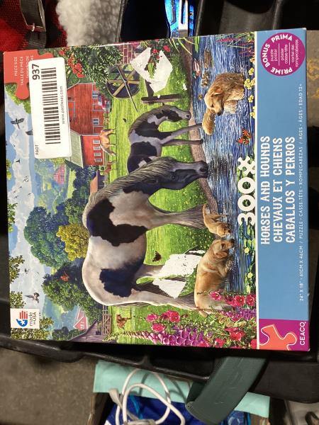 Lot # 937 Ceaco - Horses & Hounds - 300 Piece Jigsaw Puzzle