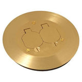 Raco Floor Box Cover Round Brass