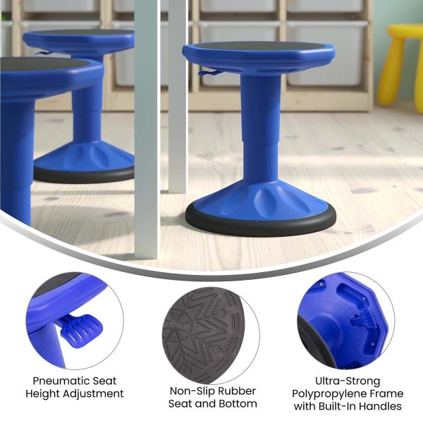 Lot # 1643 Adjustable Height Learning Stool for Classrooms$79