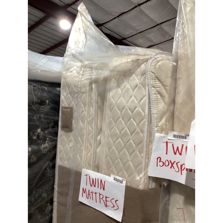 Lot # 2257 Floral Twin Mattress $30.00