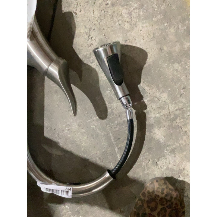 Lot # 824 Manufacturer Stainless Steel Kitchen Faucet $120.00