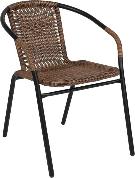 Lot # 2288 Outdoor Patio Dining Chair - Woven Wicker Seat $45