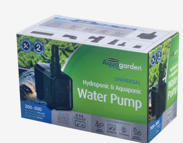 Lot # 596 Pennington Hydroponic Submersible Pond Pump $50