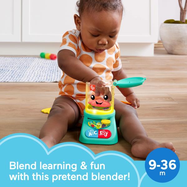 Lot # 1110 Fisher-Price Laugh & Learn Baby & Toddler Toy Counting & Colors Smoothie Maker Pretend Blender with Music & Lights for Ages 9+ Months