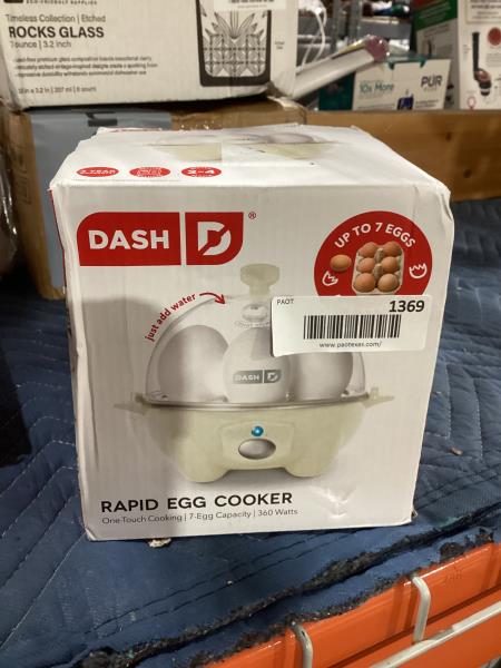 Lot # 1369 DASH Rapid Egg Cooker $19.00