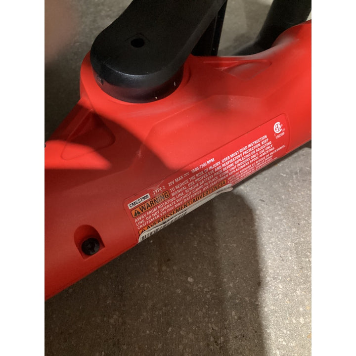 Lot # 1434 CRAFTSMAN CMCS7900 20V MAX Cordless String Trimmer - 5500-7200 RPM, Red and Black