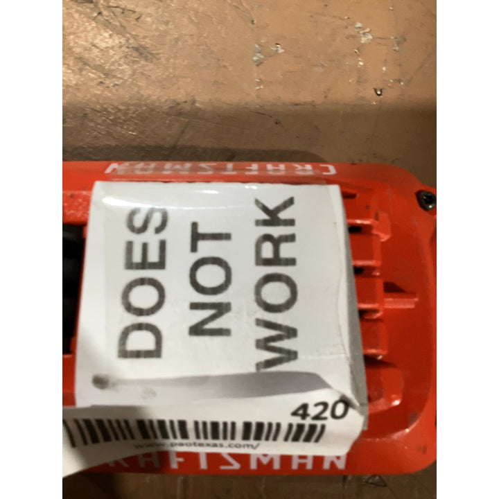 Lot # 420 Craftsman V20 Lithium Ion Battery $99