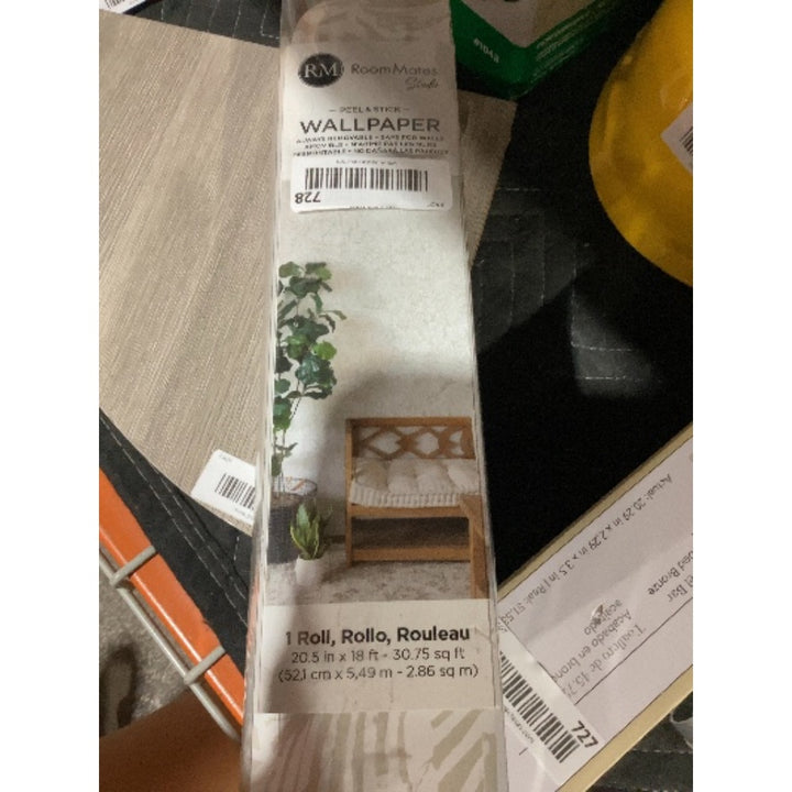 Lot # 728 RoomMates Peel  Stick Wallpaper LW11435PLZ $35