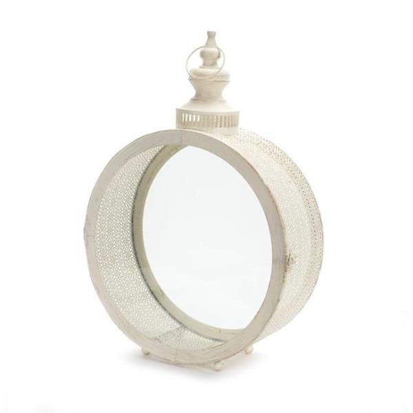 Lot # 1524 Lantern 22H Metal/Glass - Melrose International 70781DS