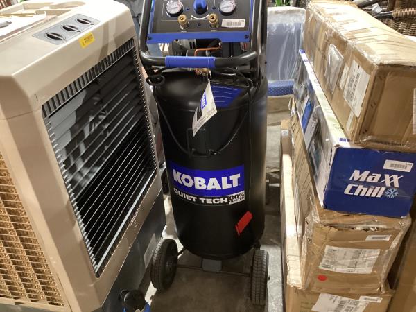 Lot # 1892 Kobalt QUIET TECH 26G Portable Air Compressor $419