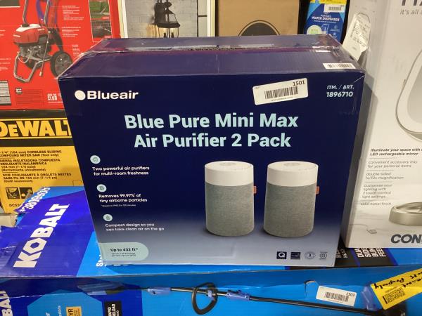 Lot # 1501 Blueair Pure Mini Max Air Purifier, 2-pack $100