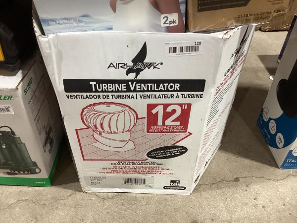 Lot # 120 Airhawk Ventilation Turbine, Internal Brace $123