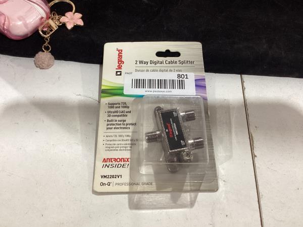 Lot # 801 Antronix 2 Way Splitter