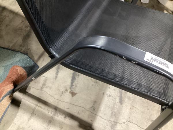 Lot # 2030 Mainstays Gray Sling Chair