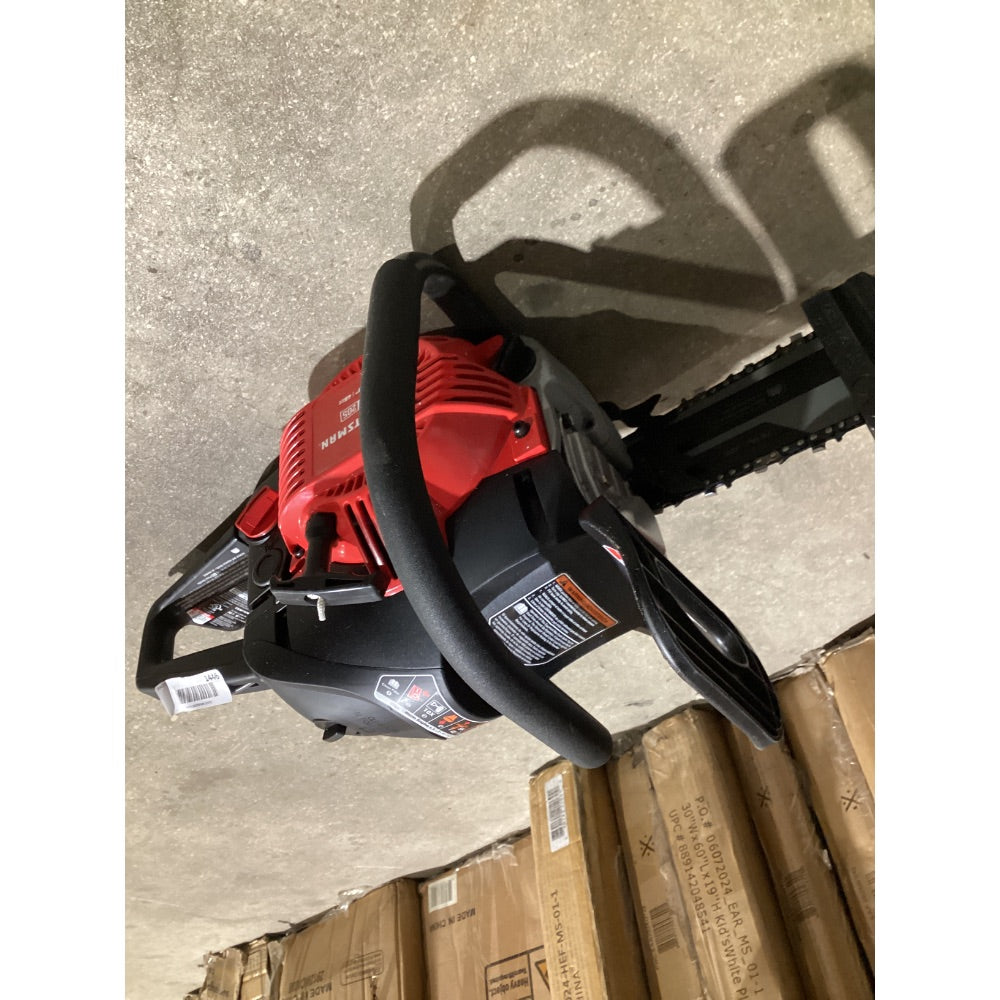 Lot # 1446 CRAFTSMAN 16-inch 46CC Gas Chainsaw CMGGAS1Q25 - Gas-Powered, Red/Black