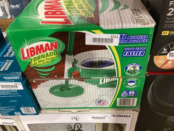 Lot # 1512 Libman Microfiber Wet Tornado Spin Mop $40
