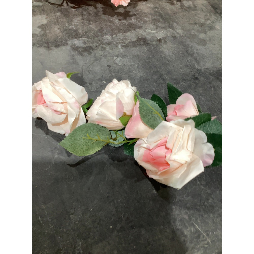 Lot # 282 Solar Powered Pink Rose Lights $20.00