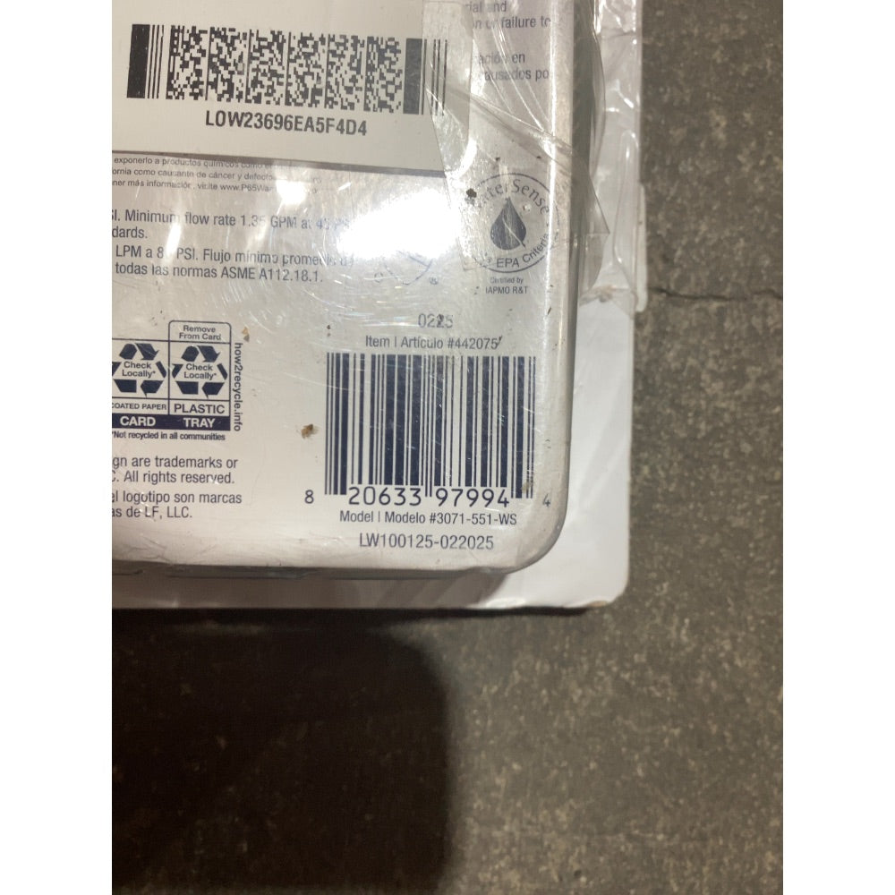 Lot # 1391 AquaSource Hand Shower $54