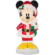 Lot # 2055 Gemmy Lighted Blow Mold Outdoor Decor Mickey w/Gifts Disney $98