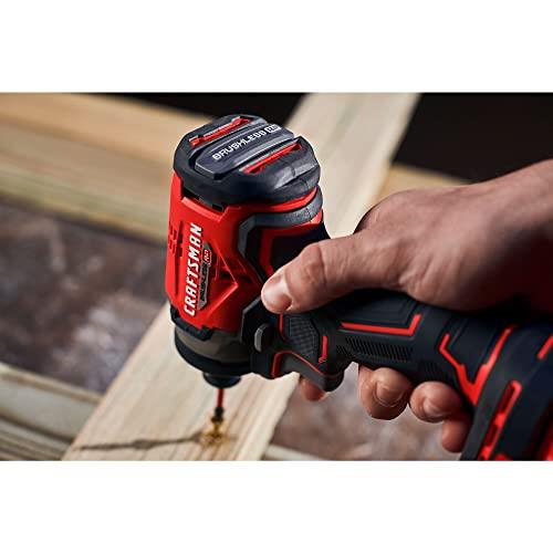 CRAFTSMAN V20 RP Cordless Drill and Impact Driver, Brushless Power Tool Combo Kit, 2 Batteries and Charger Included