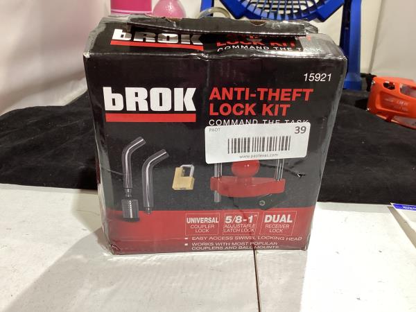 Lot # 39 Brok 15921 Keyed Alike Towing Lock Kit $35