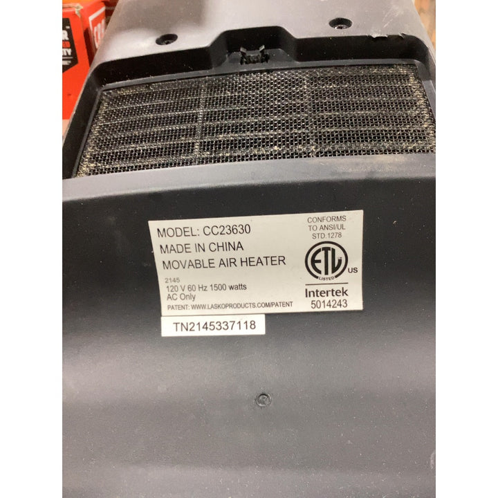 Lot # 229 Lasko CC23630 Movable Air Heater $35.00