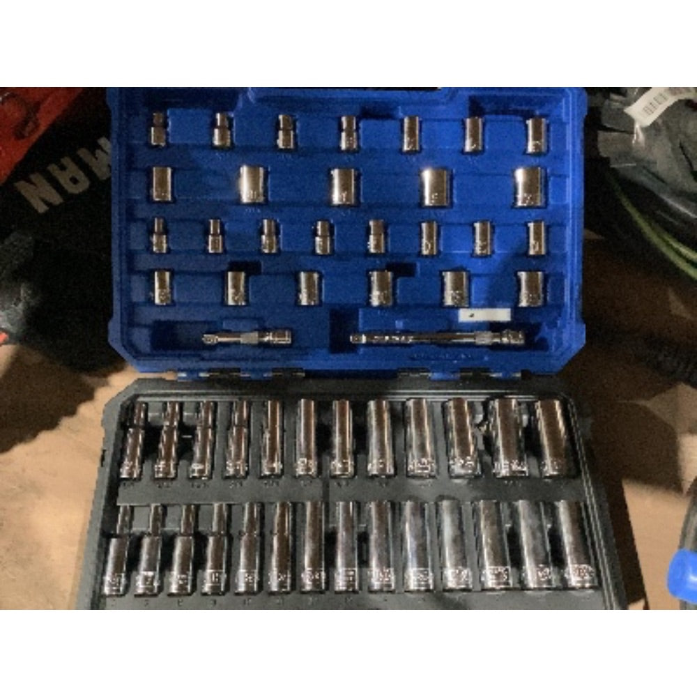 Lot # 520 KOBALT Model 10 45-Pc Socket Set $75
